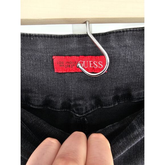 GUESS Women's Black Pull on Match Fit Mid Rise Blended Jegging Jeans Size L - Picture 4 of 7
